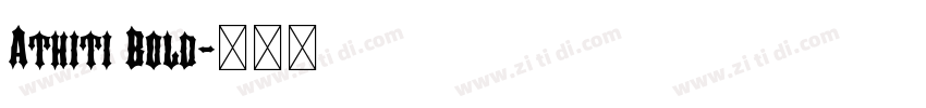 Athiti Bold字体转换